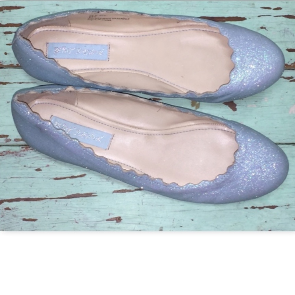 Betsey Johnson 'Dance' Slip On Glitter Flats - Picture 2 of 8